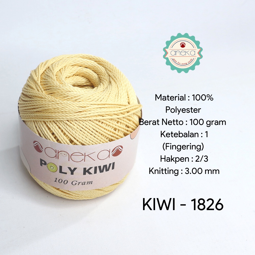 Benang Rajut Poli / Poly Kiwi Yarn - PREMIUM - 1826