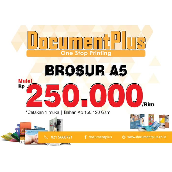 

promo kualitas brosur ukuran a5 1rim 1muka murah keren terbatas