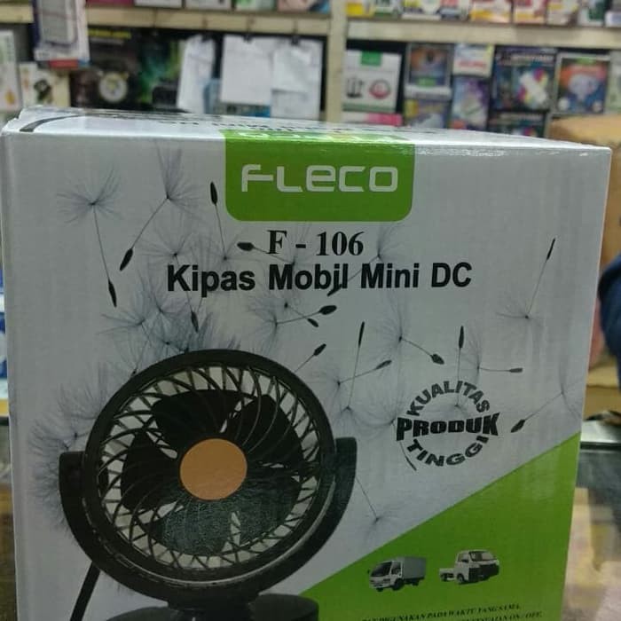 Kipas Fleco F-106 / Kipas Mobil Mini DC 12V / 24V