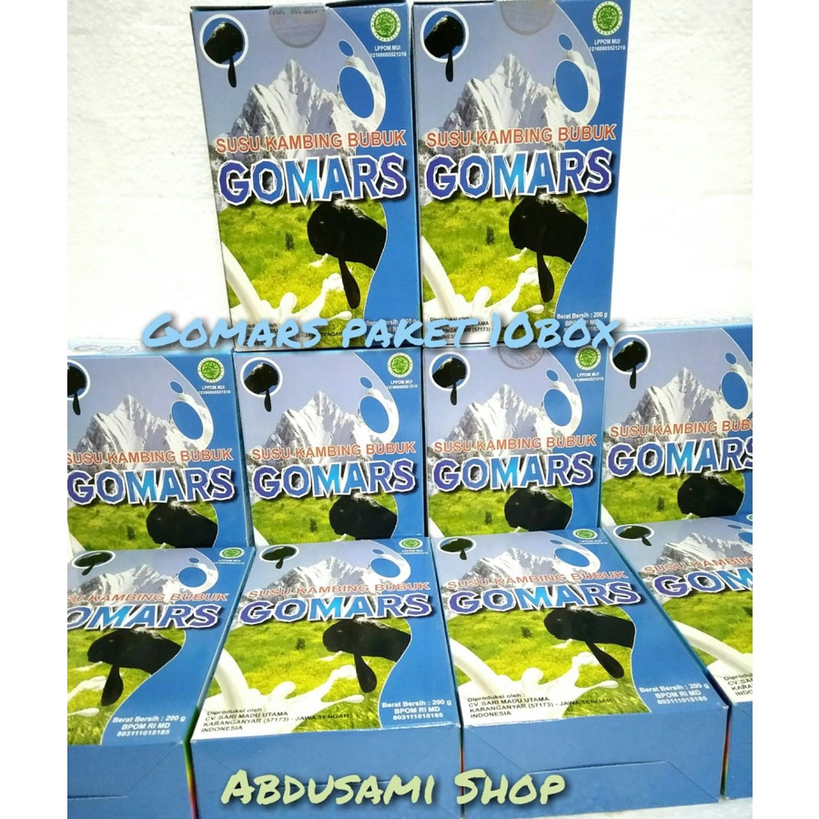 

Susu Kambing Ettawa Gomars FullCream 10 Box Murah 200gr