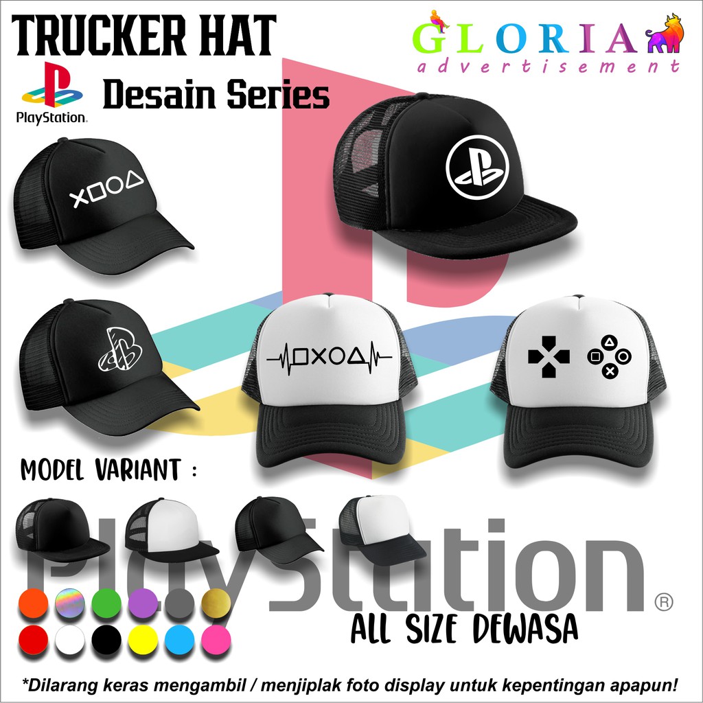 TOPI TRUCKER PS PLAYSTATION TRUCKER / TOPI DISTRO