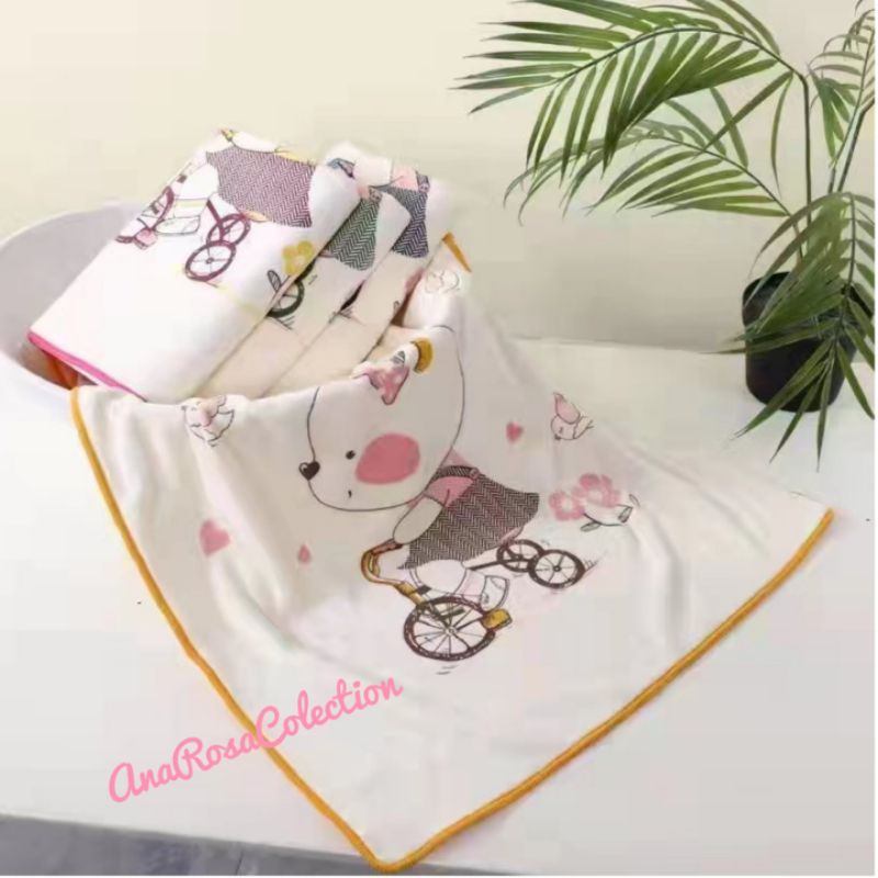 Handuk Bayi Microfiber / Handuk Anak Uk 50x100 cm - 001