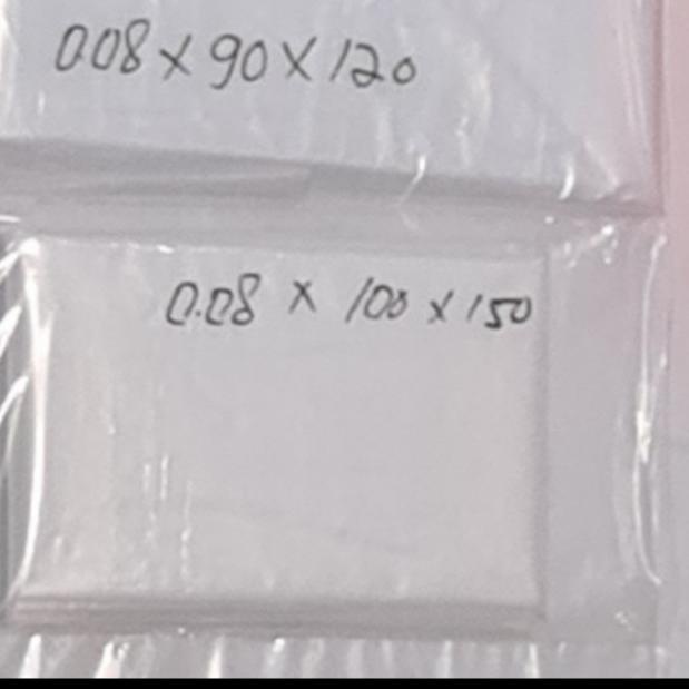 

plastik pe murni ukuran 90 x 120 tebel 0.08