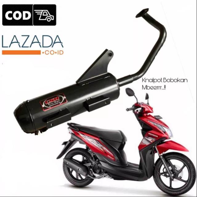 Knalpot racing bobokan ember merk csr tuk beat fi