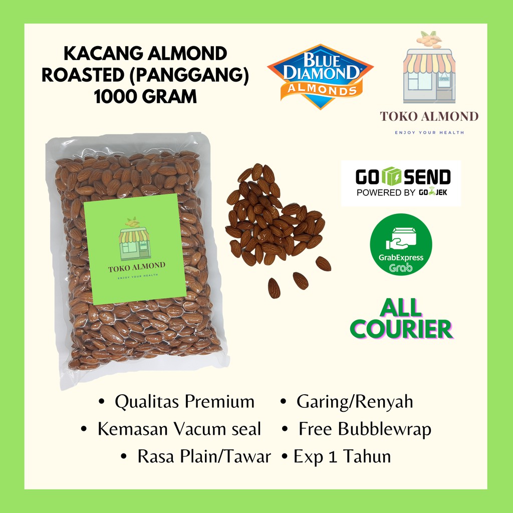 

Kacang Almond Panggang (Roasted) Blue Diamond 1kg