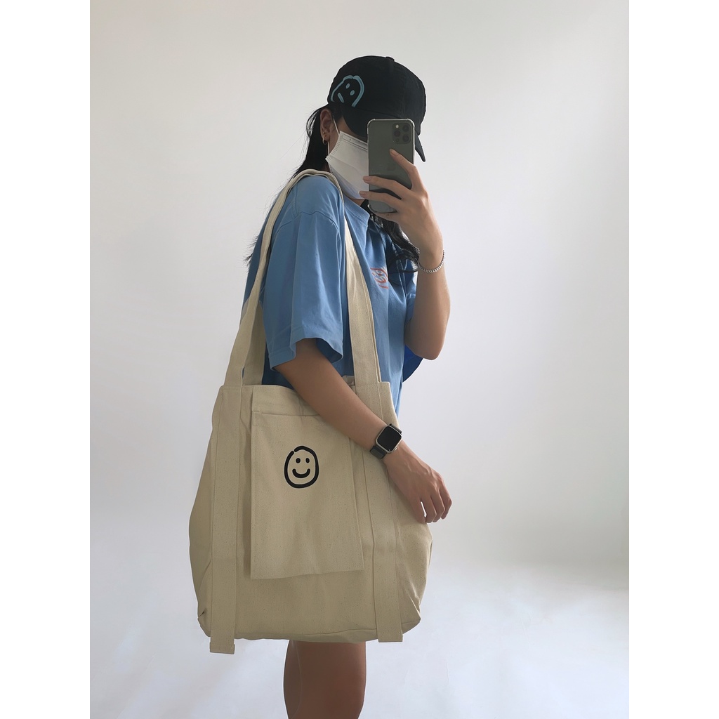 FF SMILEY - SADDEY SERIES (TOTEBAG)