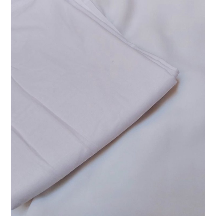 KAIN KATUN TOYOBO ROYAL MIX PER 0.5 METER-TYB - PUTIH BERSIH