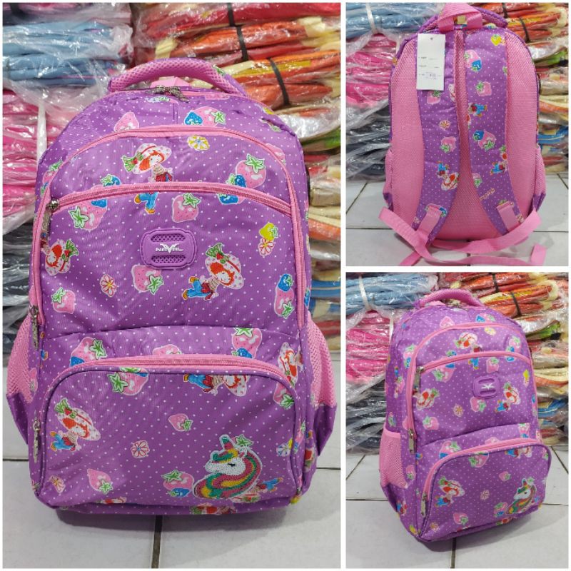 Tas anak sekolah ransel perempuan import Naval by fortune 18006