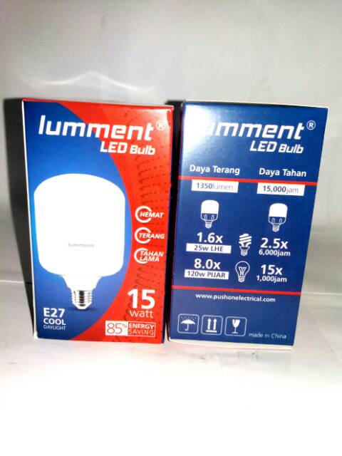 LAMPU HEMAT RUMAH LED BULD LUMMENT 15W TERANG DAN TAHAN LAMA