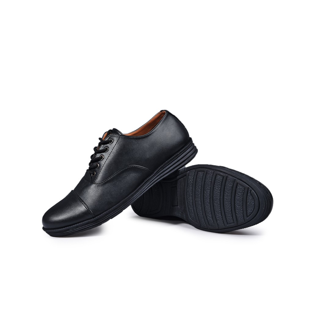 Oxford Mana Black | 39-43 | Sepatu Pantofel Hitam Pria Casual Kerja Cowok Ori Kasual Laki | FORIND x Story of Monday Mndy