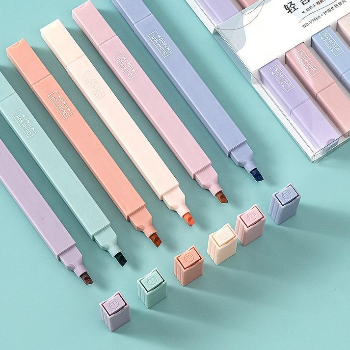 

✨ 7.7 Kyuka 2 in 1 Sketch Marker Highlighter Pen Art Painting Spidol Dual Tip Pastel dalam Set & Satuan produck vyralral