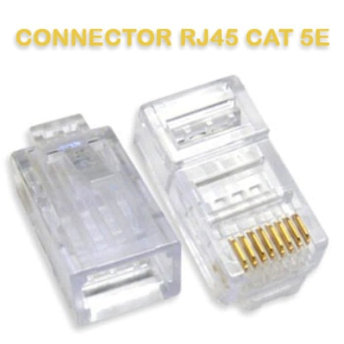 Konektor Rj45 Lan / Rj 45 isi 100 pcs untuk cat5/cat5e Best Quality