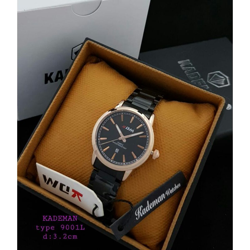 Jam wanita KADEMAN 9001 L original tahan air