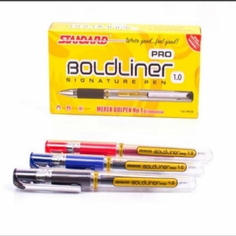

STANDARD PEN BOLDLINER PRO 1.0 / PC (SATUAN) -HITAM