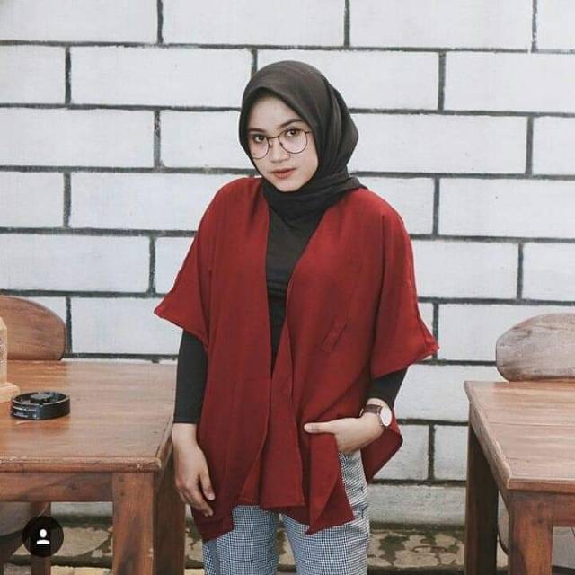 Baju Atasan Irish Outer Cardigan Moscrepe