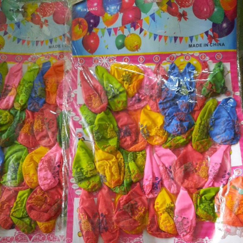 Balon Ultah isi 40pcs