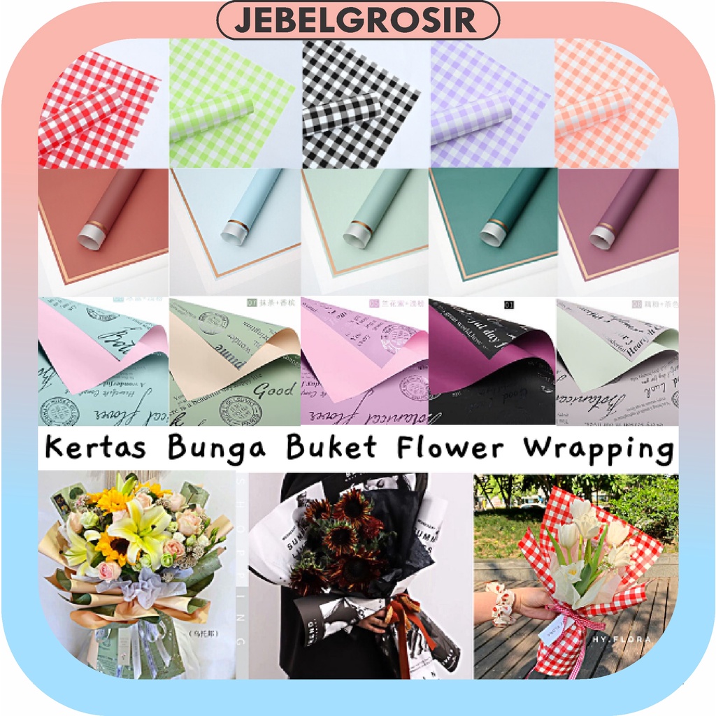 Kertas Bunga/ Flower paper/ Kertas Kado Bouquet Flower Florist KB6012