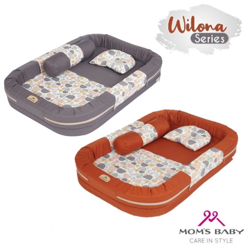 Moms Baby Kasur Bayi Kolam + Kelambu Wilona Series