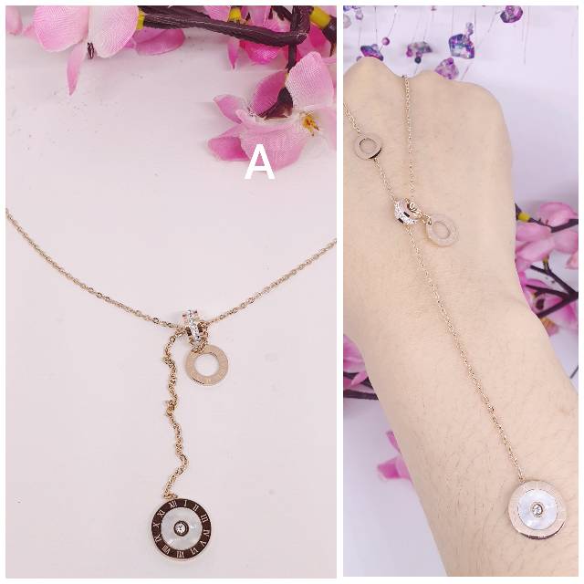 SALE! Kalung Titanium Asli Anti Karat &amp; Alergi Love hati Fashion Korea Simple KT-37