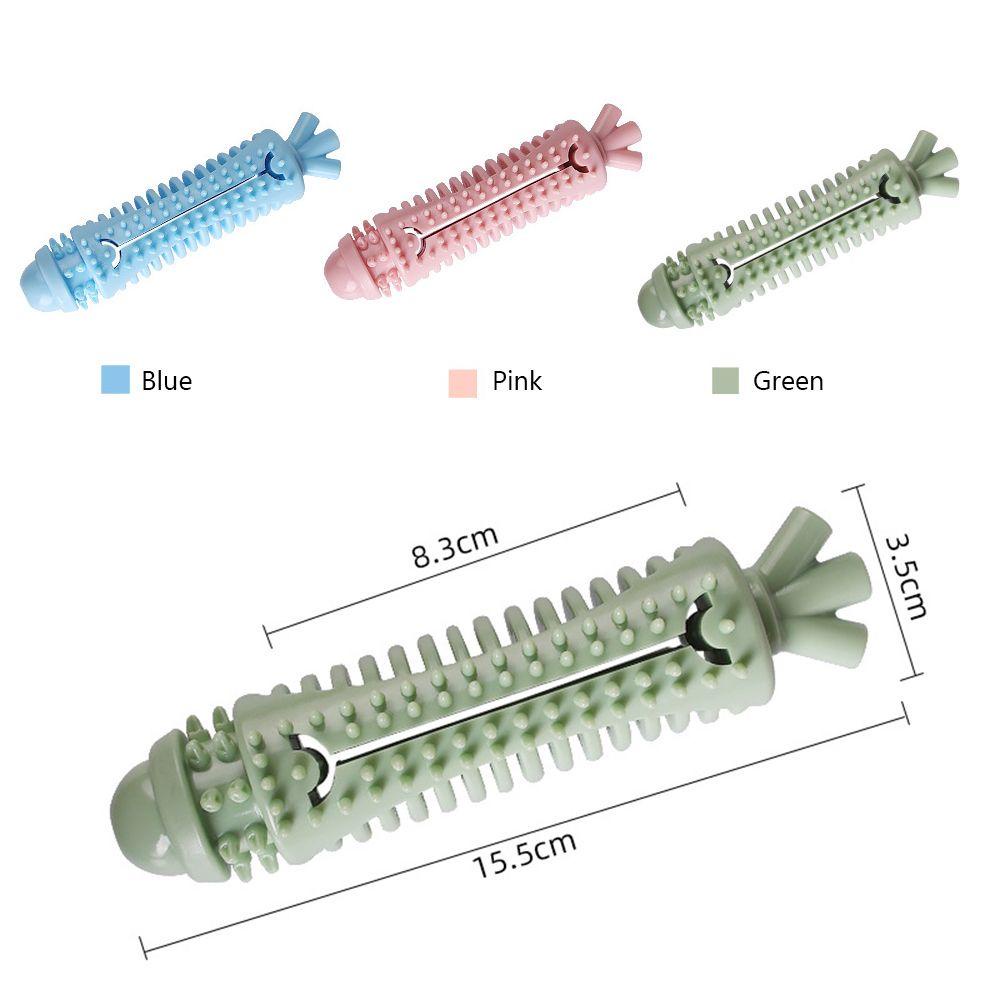 Solighter Dog Molar Mainan Ekstra-Kuat Aman TPR Perlengkapan Hewan Peliharaan Sikat Gigi Mengunyah Mainan
