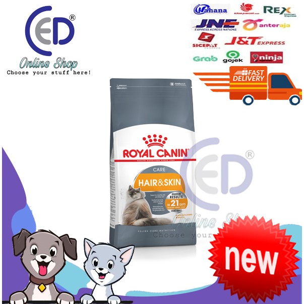 MAKANAN KUCING ROYAL CANIN HAIR N SKIN 33 400GR