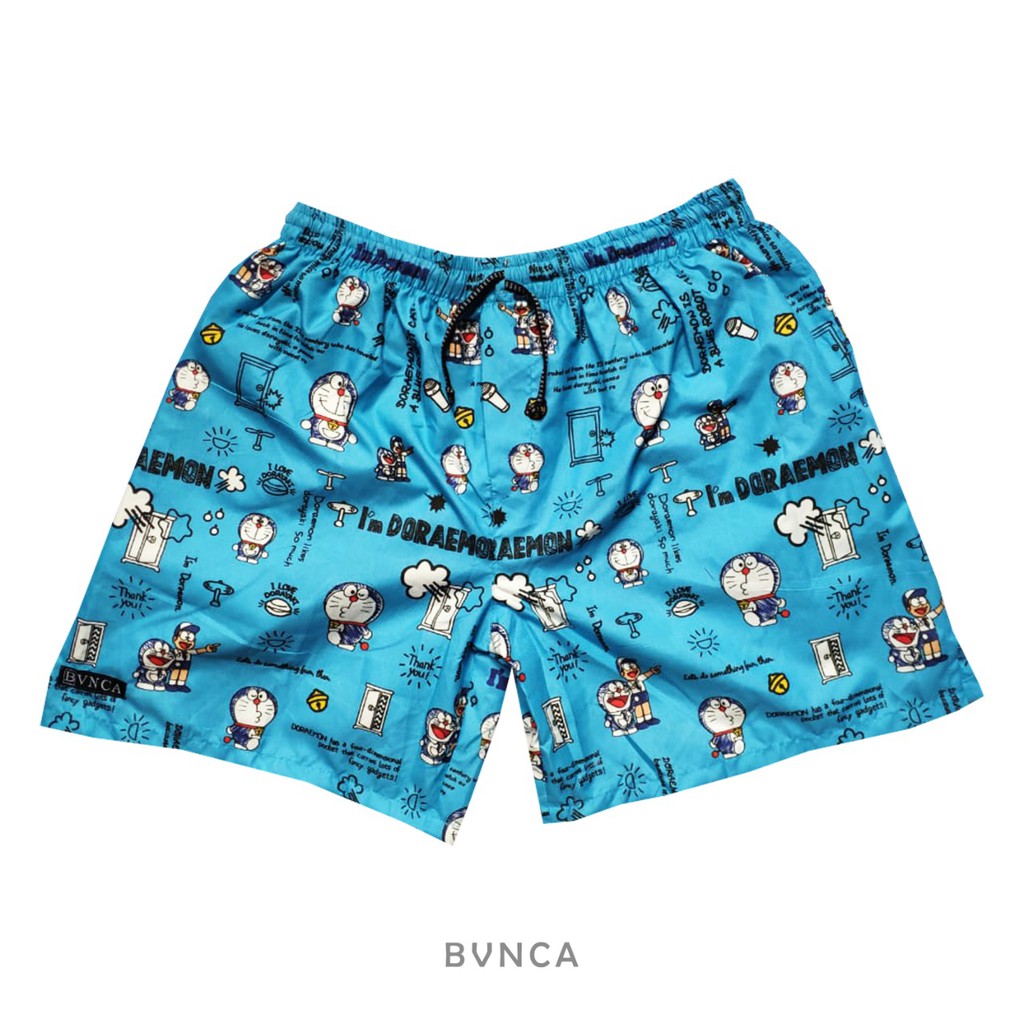 CELANA PENDEK BOXER MOTIF DORAEMON VERSI 2