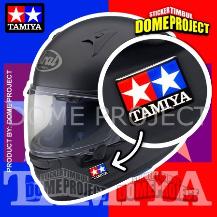 STIKER MOTOR TIMBUL LOGO TAMIYA STICKER AKSESORIS HELM SATUAN OUTDOOR