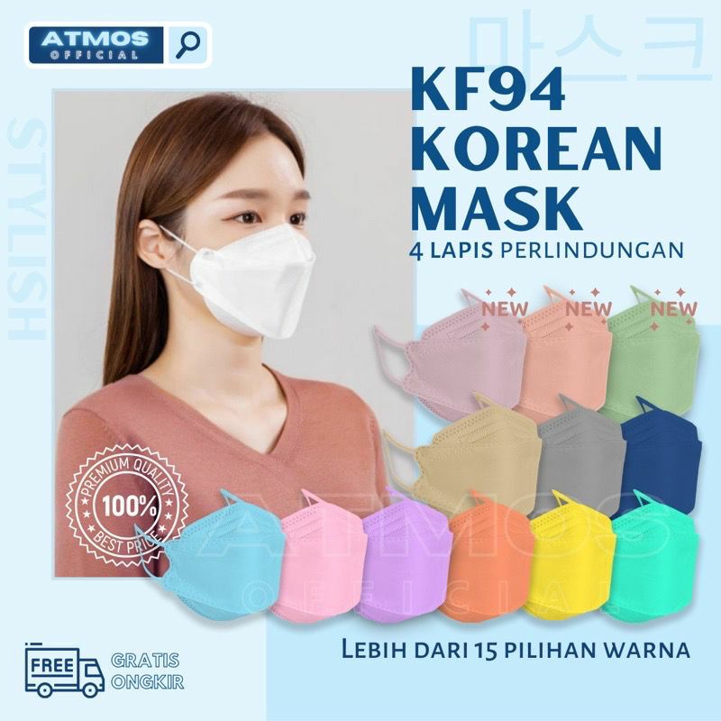 Masker KF94 Korea 4 ply impor isi 10 pcs High Quality