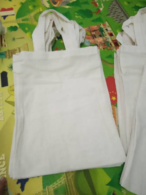 TAS BLACU PREMIUM (Ready Stok), TOTE BAG, Dan TOTEBAG RESLETING 30X40 POLOS TERMURAH