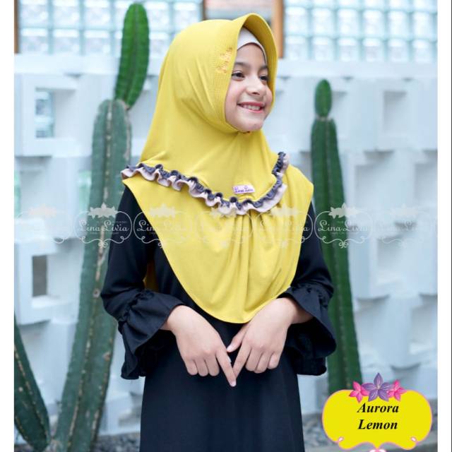 (COD) AURORA KIDS BY LINA LIVIA HIJAB ORI/ HIJAB ANAK