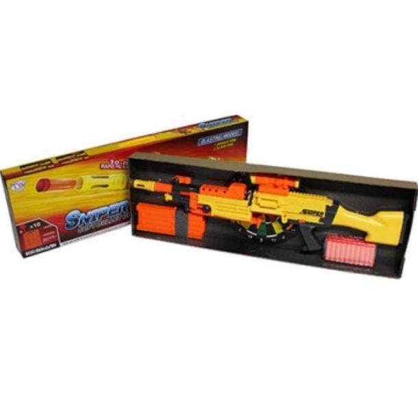 Mainan Anak Pistol Sniper Soft Bullet Gun Automatic Otomatis Miri Nerf
