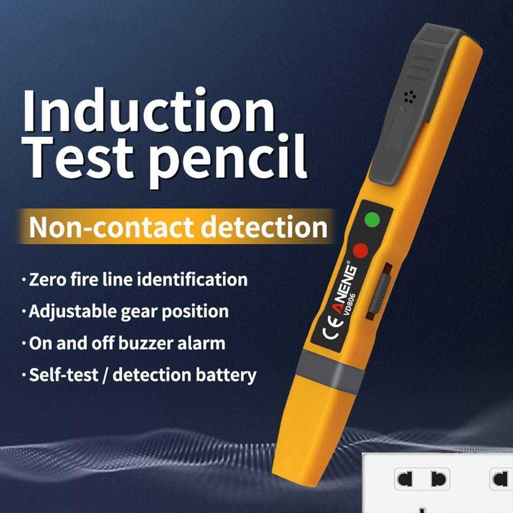 Multitester ANENG Tester Non Contact AC Voltage Alert Detector 12V-1000V - VD806