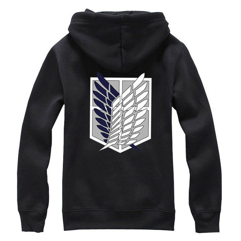 Jaket Hoodie Anime Attack On Titan Zipper Terbaru Terlaris