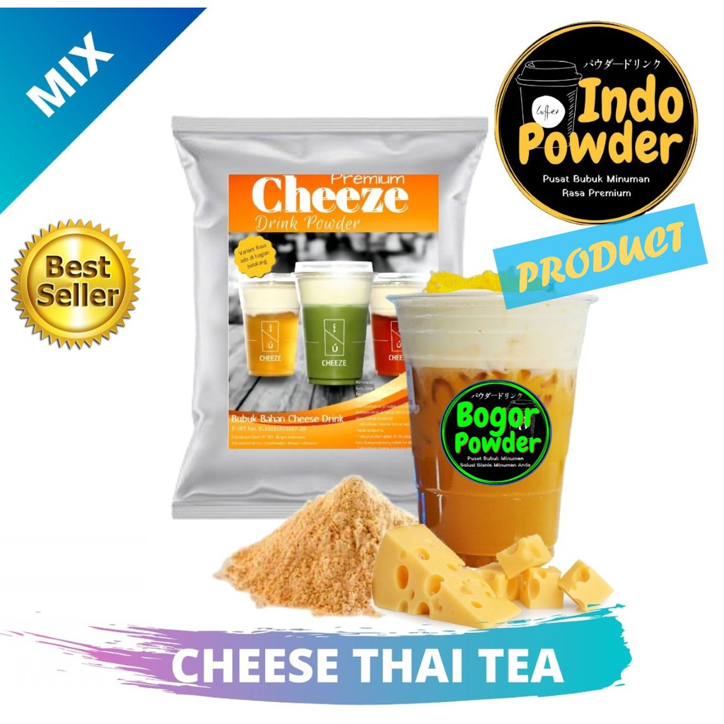 

Cheese Thai Tea 1kg / Bubuk Minuman Cheese Thai Tea 1 kg/ Powder Drink Cheese Thai Tea 1kg