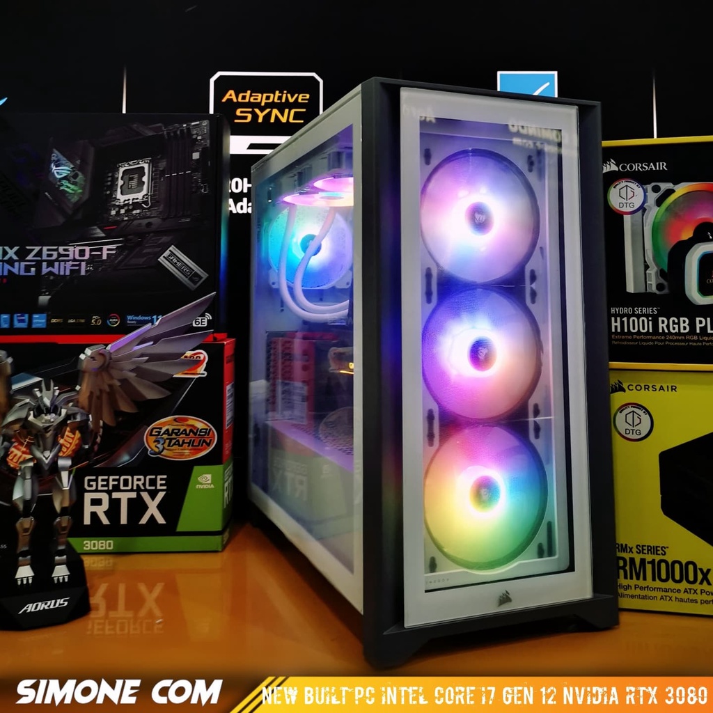 PC Rakitan Intel Core i7 gen 12, 32 GB Ram DDR5, Nvidia RTX 3080