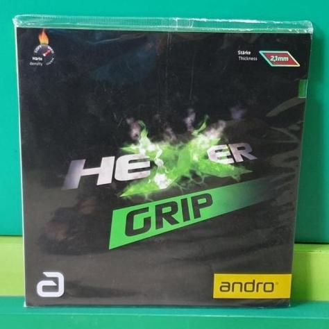 DISKON KARET TENIS MEJA ANDRO HEXER GRIP GREEN HIJAU ORIGINAL