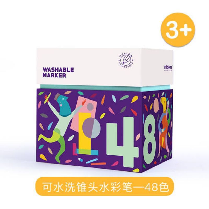 

mideer washable marker isi 48 wipe clean marker