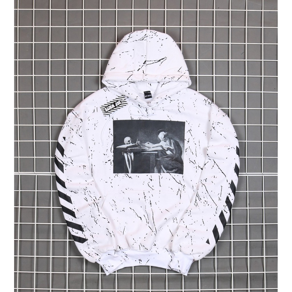 Jaket Hoodie OFF WHT MARBEL – Edition Trendy Casual Unisex Good Brand Quality Stylish