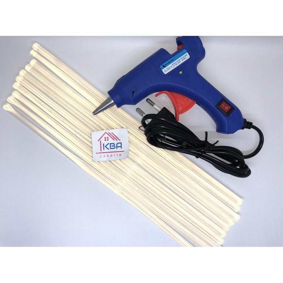 

Alat Lem Tembak Bakar Glue Stick plus 10pcs lem