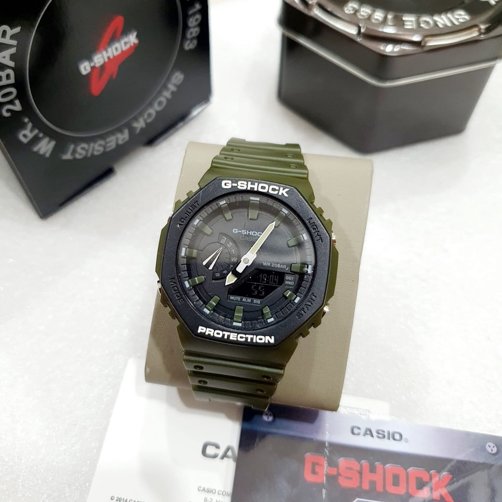 JAM TANGAN PRIA WANITA | RANTAI | KULIT | KARET | MURAH | PRIA DIGITAL G-SHOCK cas10 [GA 2100 ] STRA
