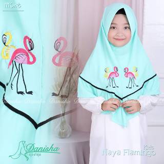  Jilbab  anak naya flamingo  ORI DANISHA Shopee Indonesia