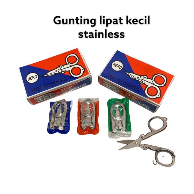 

(1pcs)Gunting lipat kecil stainless