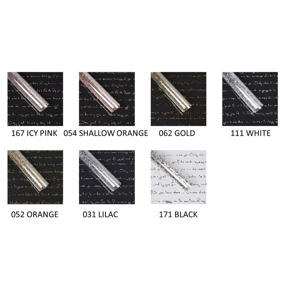 

OPP TRANSPARENT MOTIF TULISAN (PACK) Kertas Bunga Wrapping Paper