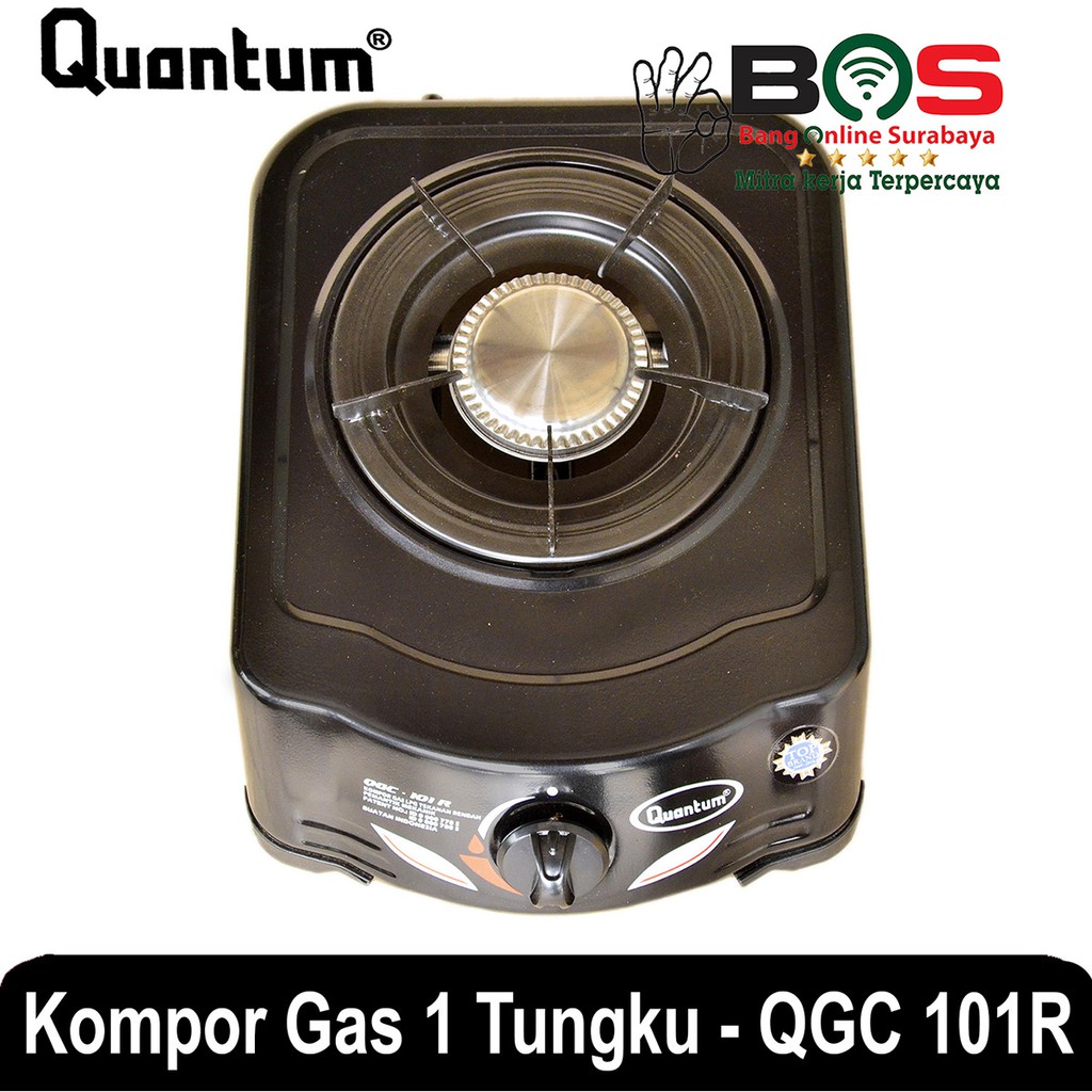 Kompor Gas 1 Tungku Quantum QGC-101R QGC 101R QGC101R Hitam