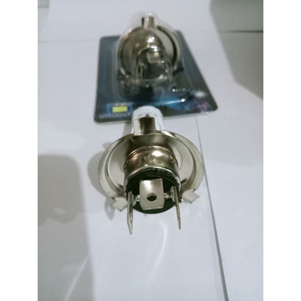 lampu depan h4/kaki 3 buat motor/mobil 12 volt Vixion,Megapro,cb150r,ninja