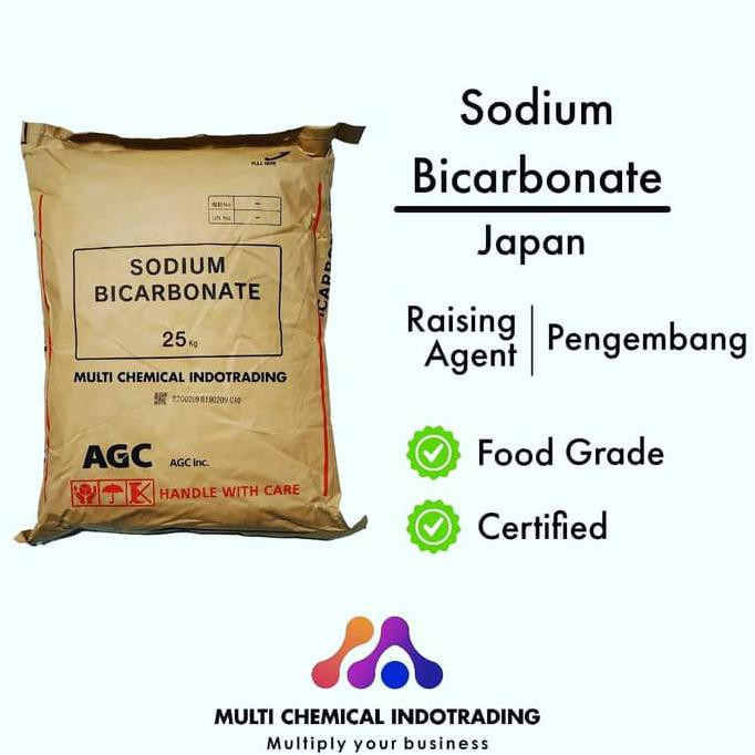 

Toko-Bahan-Kue- Soda Kue Asahi Ex. Japan. Sodium Bicarbonate Food Grade. || 500Gr -Terlengkap-