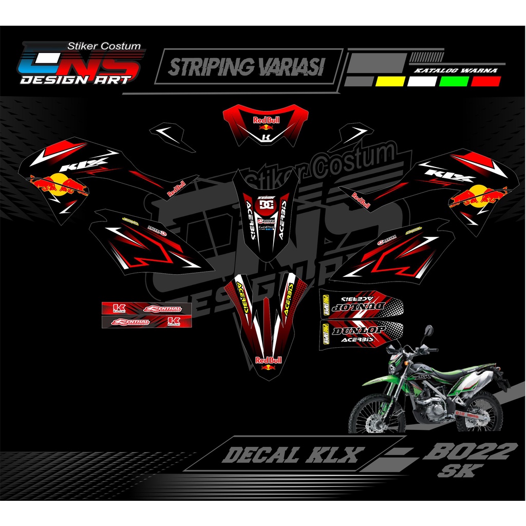 DECAL KLX BF STIKER KLX BF / KLX BF SE / STIKER FULLBODY VARIASI KLX BF