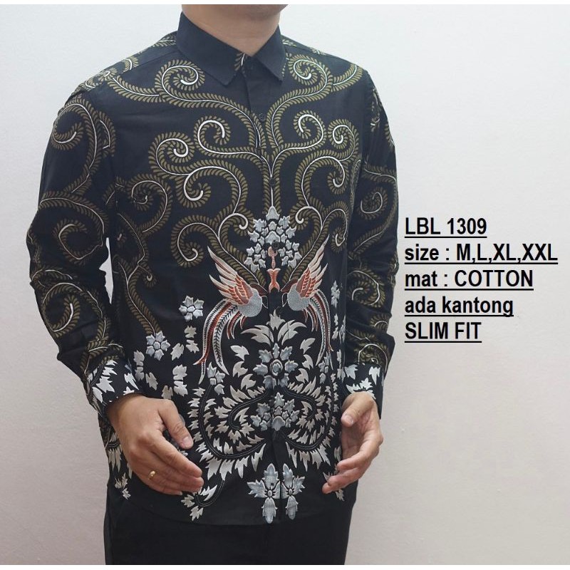 BAJU BATIK PRIA SLIM FIT MODERN DAN KEMEJA SLIMFIT MEWAH LENGAN PANJANG MIX CLOTHING LBL 453