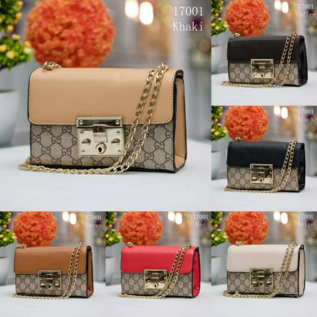 GUCCI   17001 BN Tas selempang murah tas selempang cantik tas selempang berkualitas