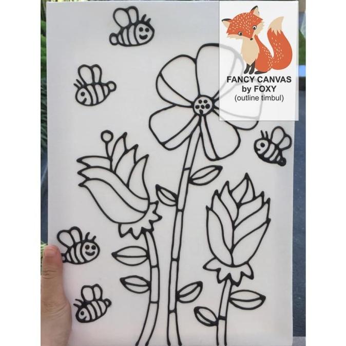 

kanvas lukis anak gambar BUNGA / FLOWER